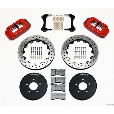 Wilwood Forged Narrow Superlite 6R Big Brake Front Brake Kits 140-9107-DR