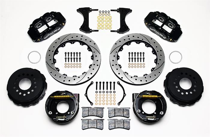 Wilwood Forged Narrow Superlite 4R Big Brake Rear Parking Brake Kits 140-9213-D