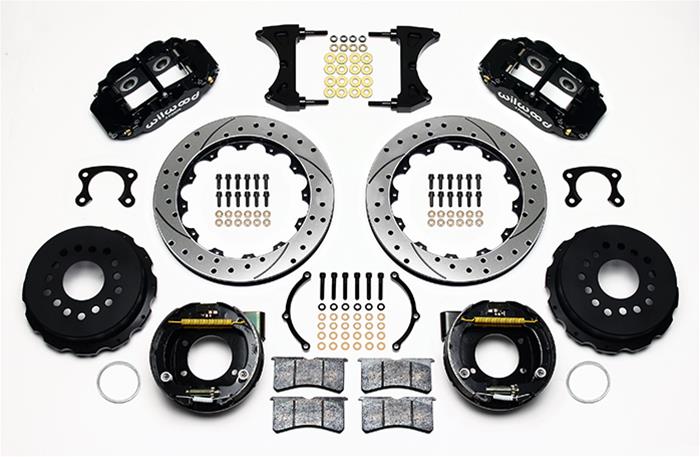 Wilwood Forged Narrow Superlite 4R Big Brake Rear Parking Brake Kits 140-9216-D
