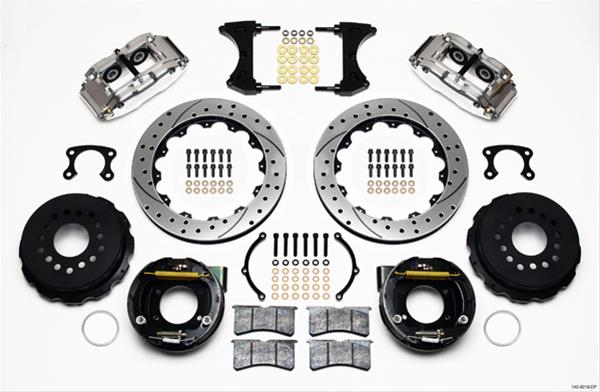 Wilwood Forged Narrow Superlite 4R Big Brake Rear Parking Brake Kits 140-9219-DP