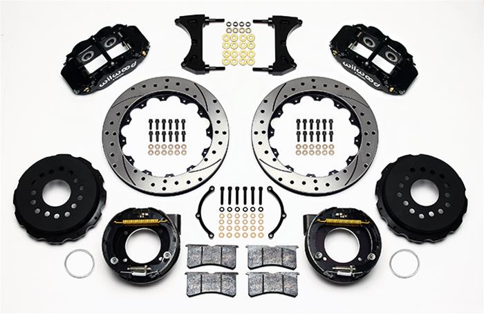 Wilwood Forged Narrow Superlite 4R Big Brake Rear Parking Brake Kits 140-9223-D