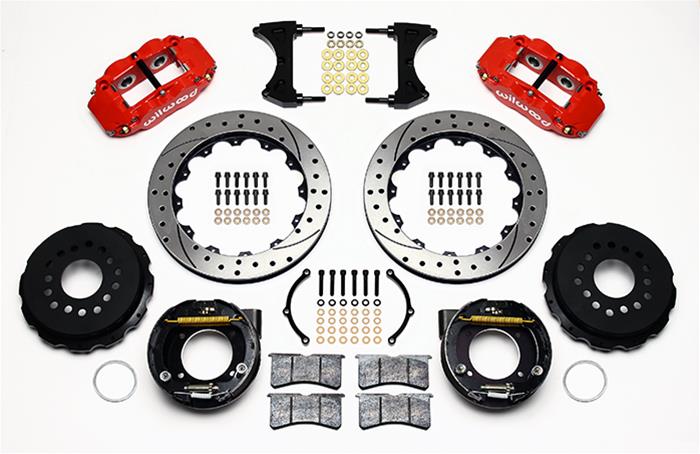 Wilwood Forged Narrow Superlite 4R Big Brake Rear Parking Brake Kits 140-9223-DR