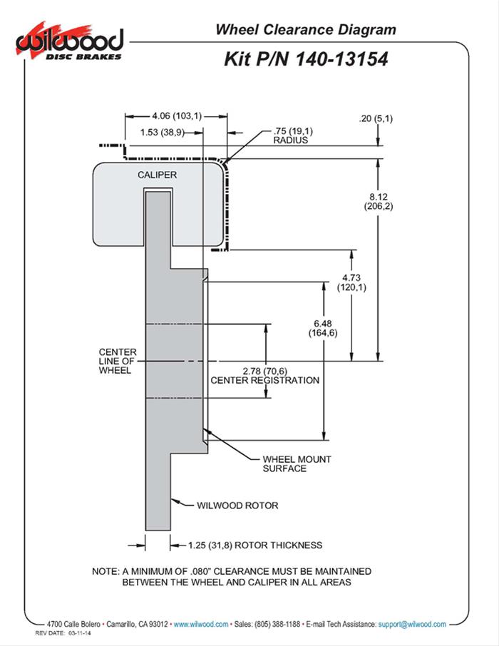 Wilwood AERO6 Carbon Ceramic Big Brake Kits 140-13154-CSIC