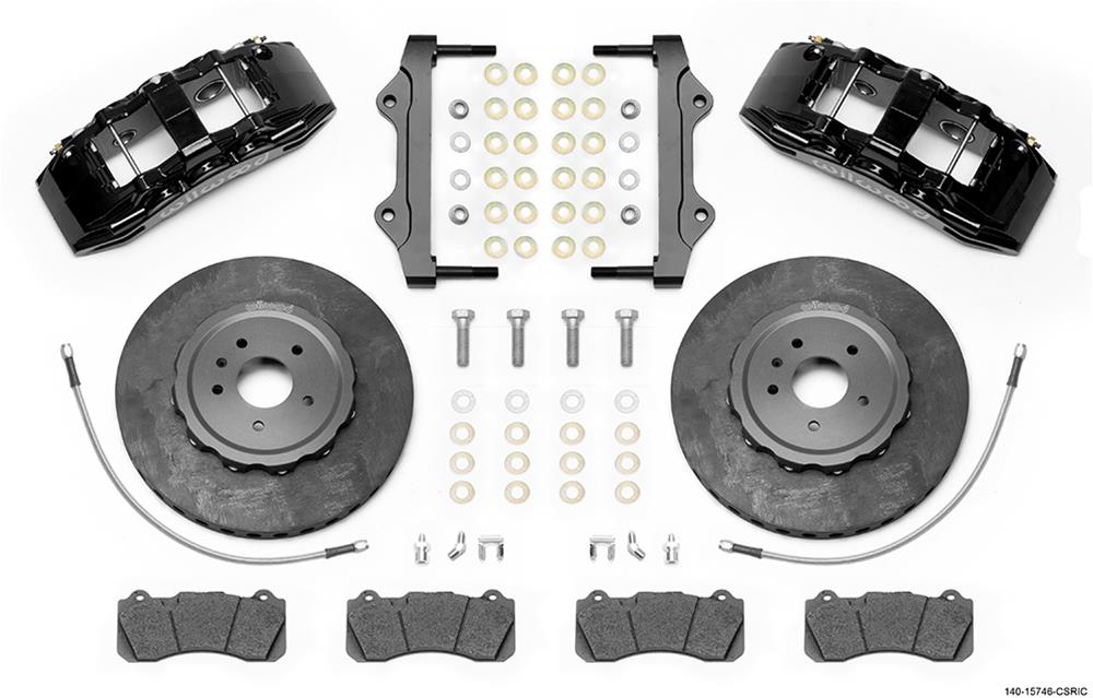 Wilwood SX6R WCCB Carbon-Ceramic Big Brake Front Brake Kits 140-15746-CSIC