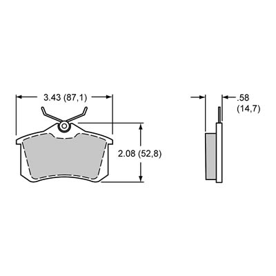 Wilwood Disc Brakes Brake Pads 15Q-10254K