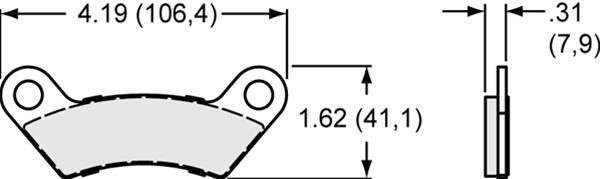 Wilwood Composite Metallic Brake Pads 150-15799K