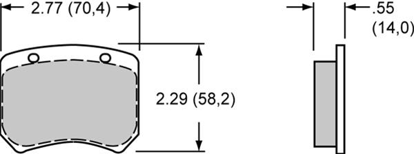 Wilwood Smart Pad BP-30 Brake Pads 150-16030K