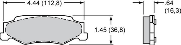 Wilwood Smart Pad BP-30 Brake Pads 150-16031K