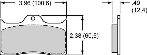 Wilwood PolyMatrix Q Compound Brake Pads 150-Q-7112K