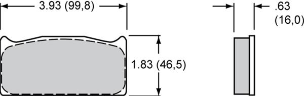 Wilwood PolyMatrix A Compound Brake Pads 15A-5887K-B