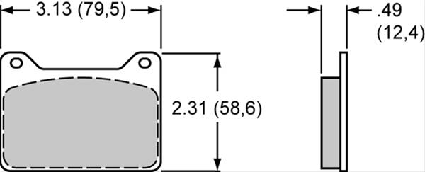 Wilwood PolyMatrix E Compound Brake Pads 15E-8810K