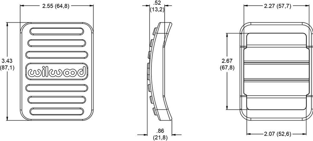 Wilwood Brake Pedal Covers 330-15726