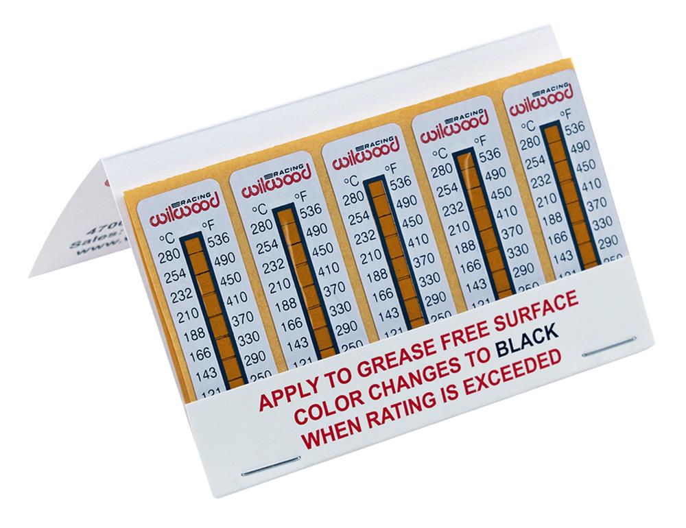 Wilwood Temperature Measuring Indicator Stickers 400-15671