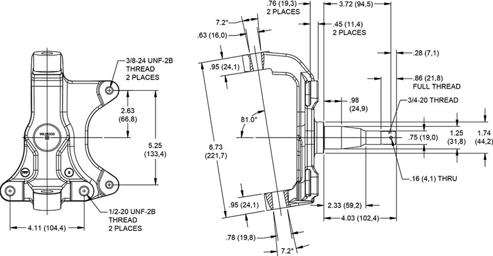 Wilwood AFX ProSpindles 831-15890
