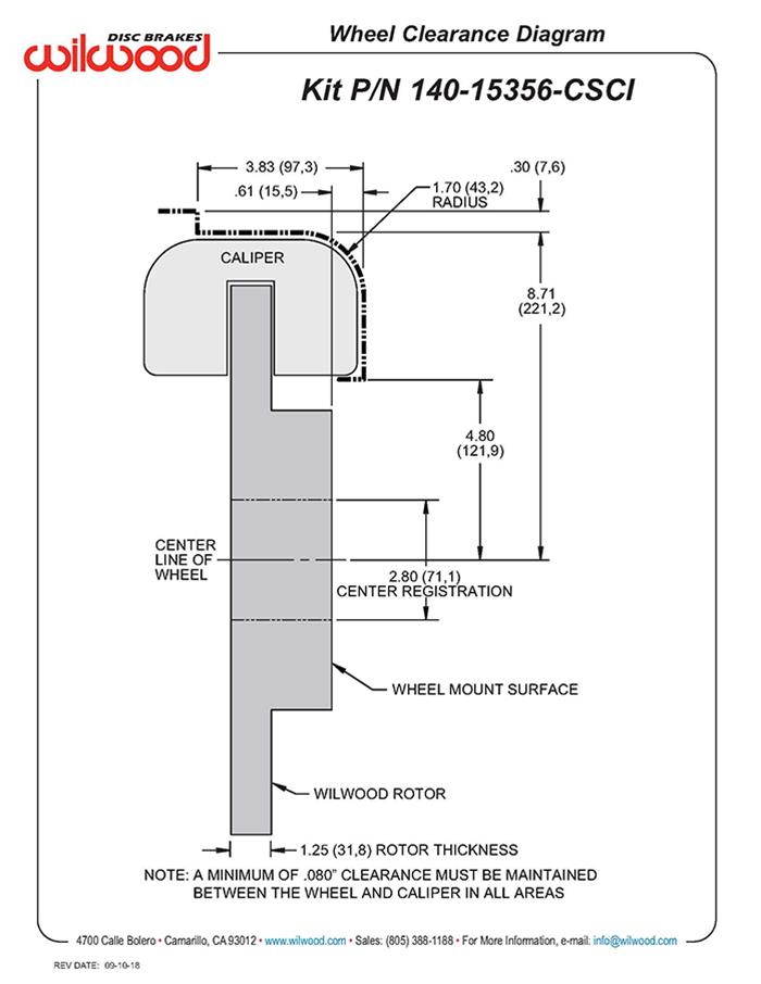 Wilwood SX6R WCCB Carbon-Ceramic Big Brake Front Brake Kits 140-15356-CSICR