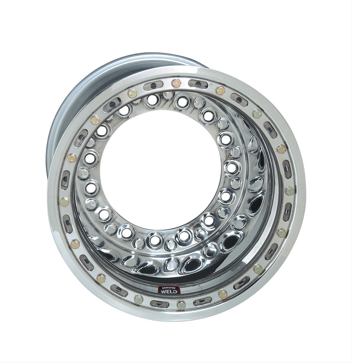 Weld Racing Wide 5 XL Non-Bead-Loc Polished Wheels 558-5015