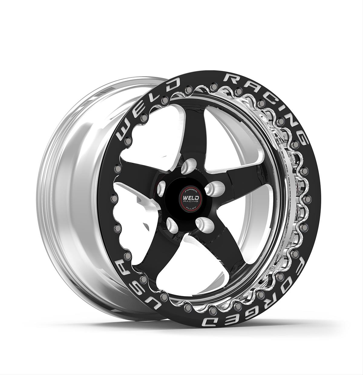 Weld Racing RT-S S71 Forged Aluminum Black Mickey Thompson Beadlock Wheels 71MB-510N75F