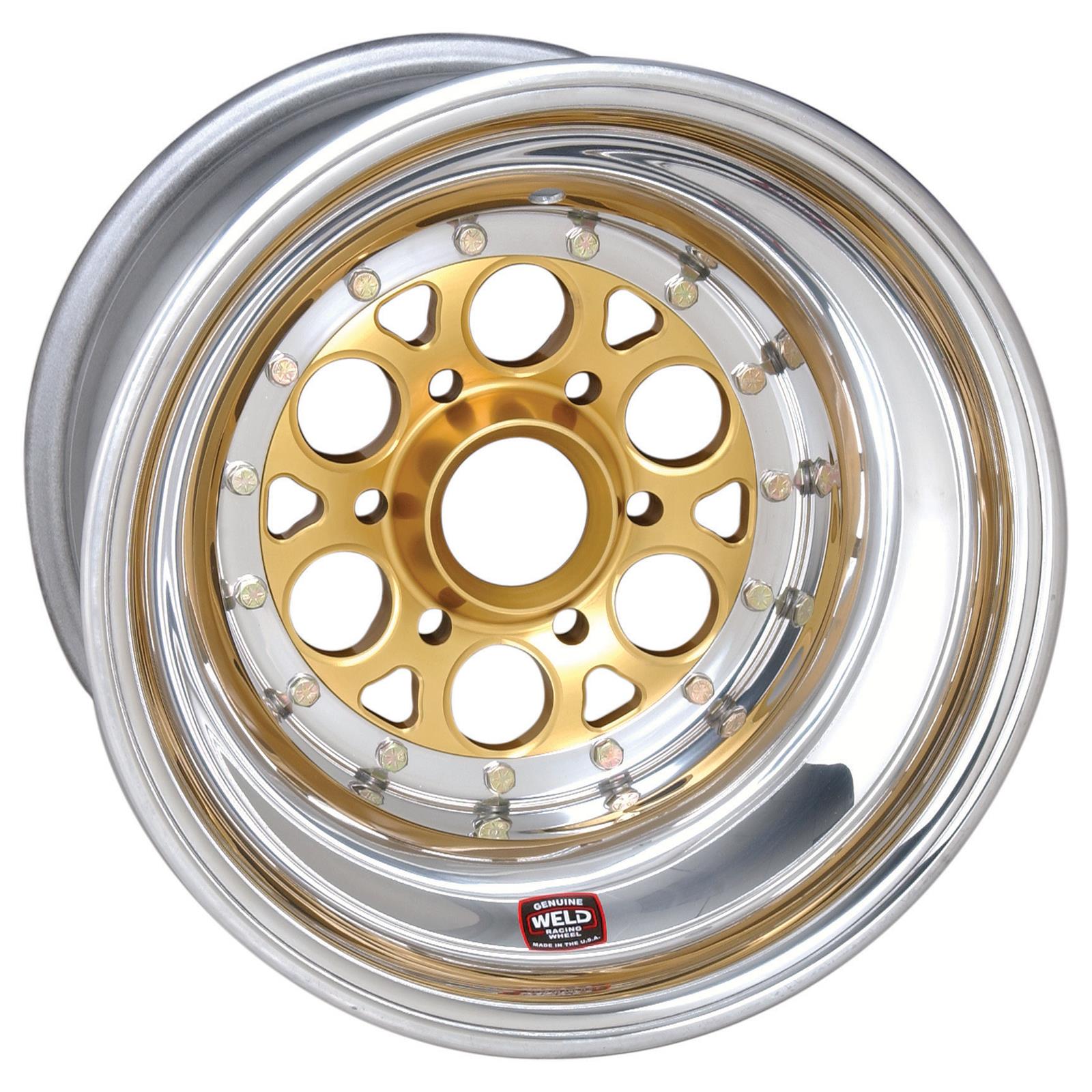 Weld Racing Magnum Sprint 6-Pin Gold Anodized Wheels 755-51015