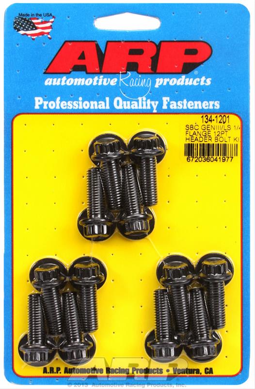 ARP Chromoly Header Bolt Kits 134-1201