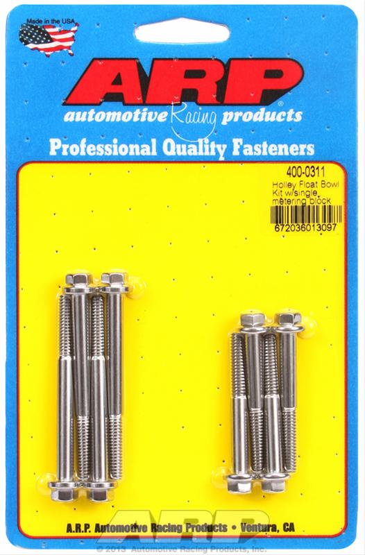 ARP Carburetor Float Bowl Bolt Kits 400-0311