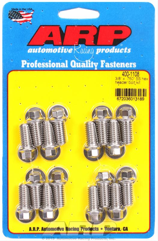 ARP Stainless Steel Header Bolts 400-1108