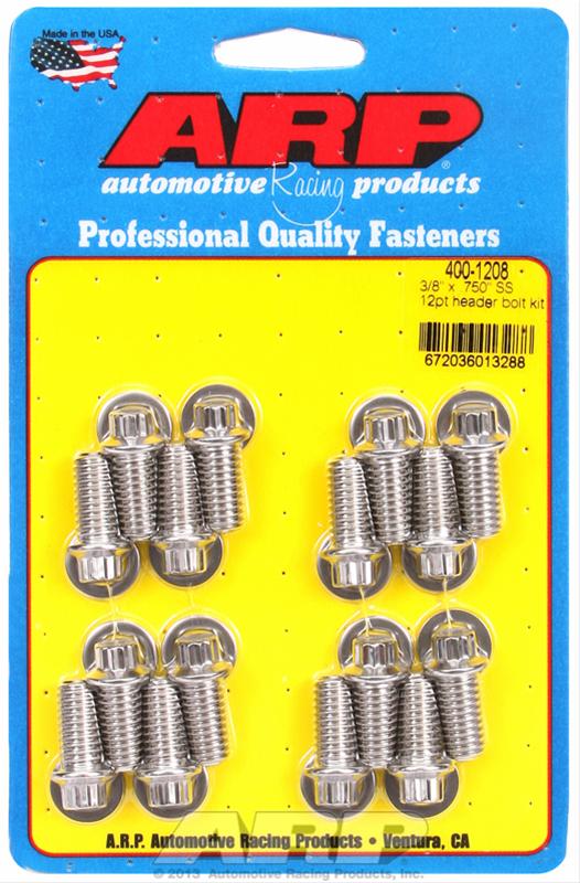 ARP Stainless Steel Header Bolts 400-1208