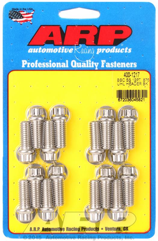 ARP Stainless Steel Header Bolts 400-1217