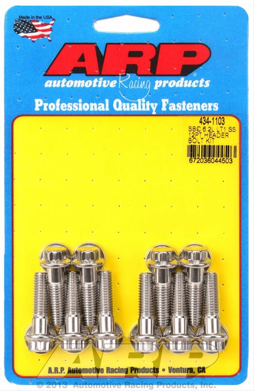 ARP Stainless Steel Header Bolts 434-1103