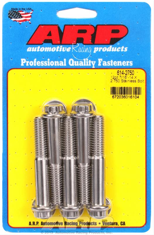 ARP Stainless Steel Bolts 614-2750