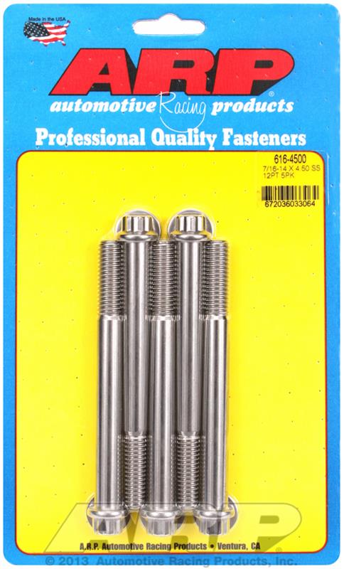 ARP Stainless Steel Bolts 616-4500