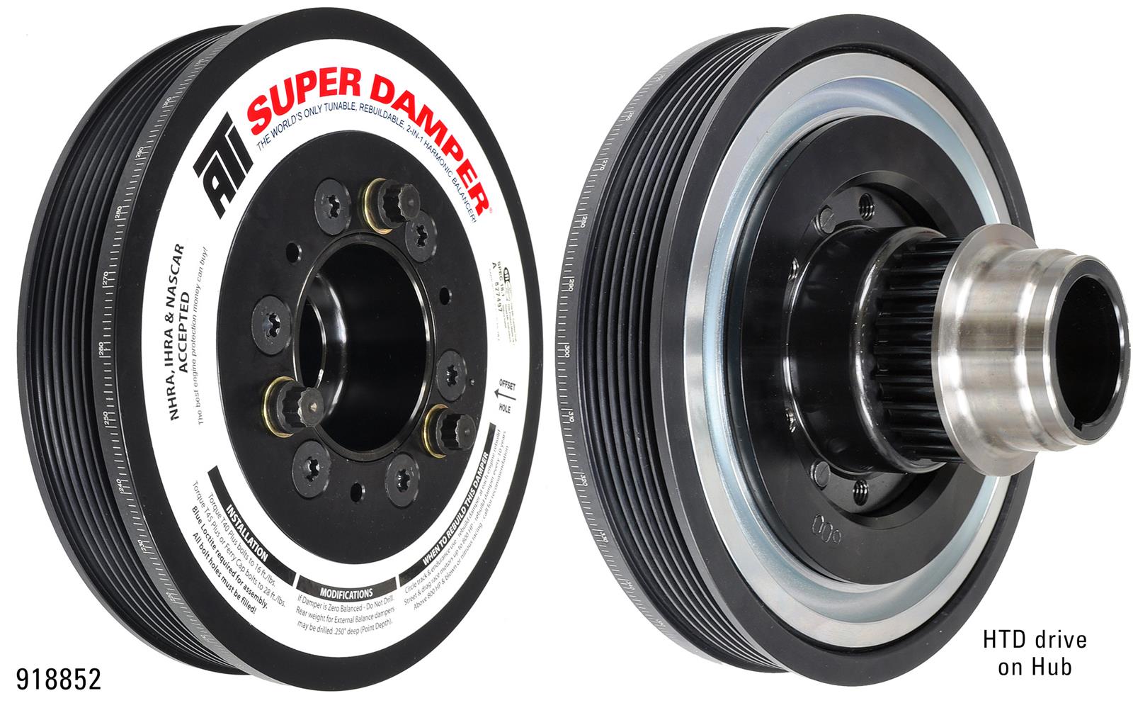 ATI Super Damper Serpentine Series Harmonic Balancers ATI918852