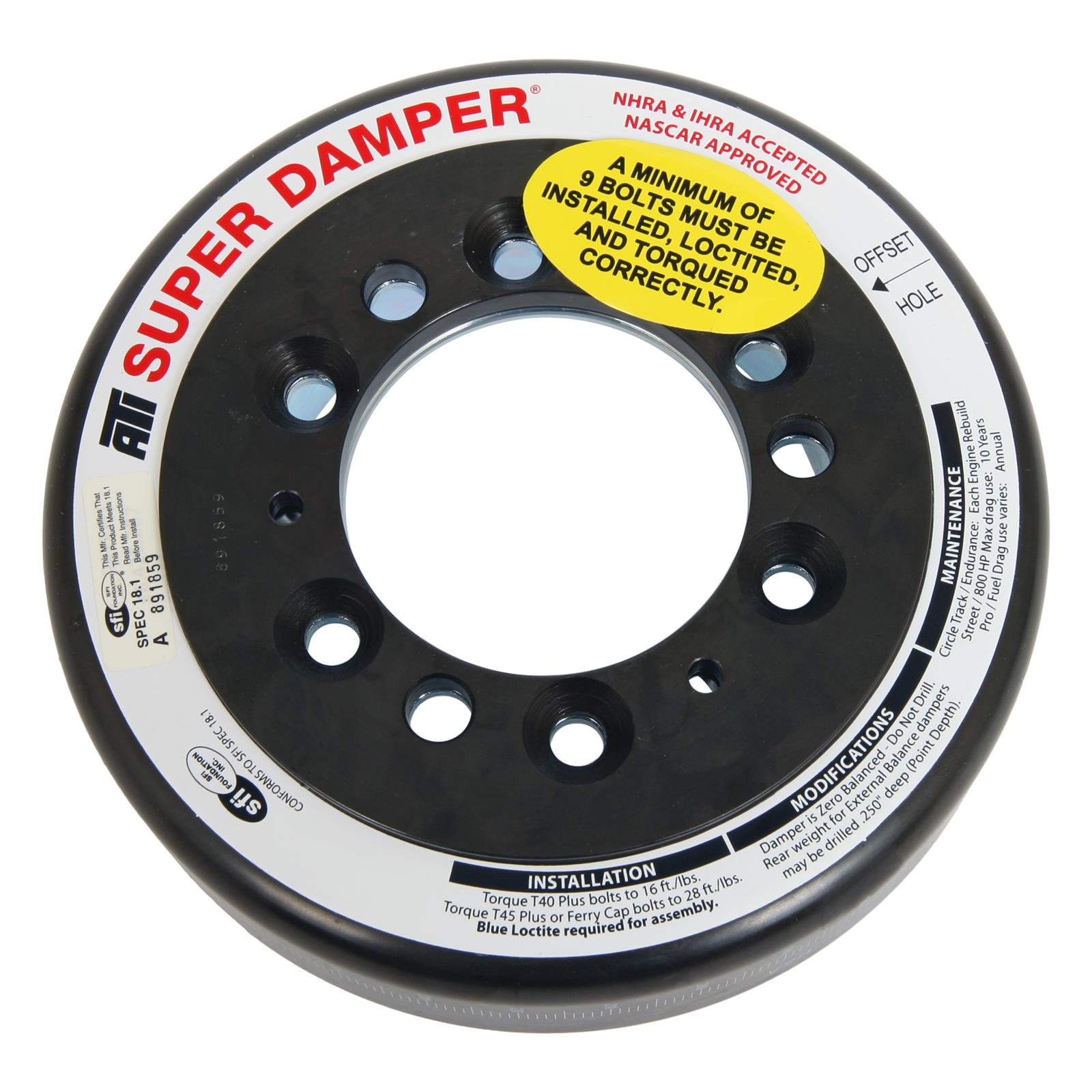 ATI Super Damper Harmonic Balancer Shells ATI918940