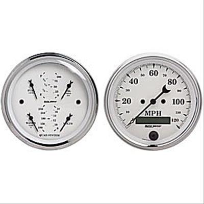 AutoMeter Old Tyme White Series Analog Gauge Kits 1600