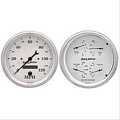 AutoMeter Old Tyme White Series Analog Gauge Kits 1603