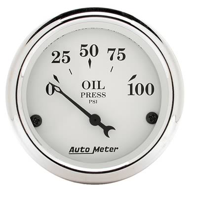 AutoMeter Old Tyme White Series Analog Gauges 1628