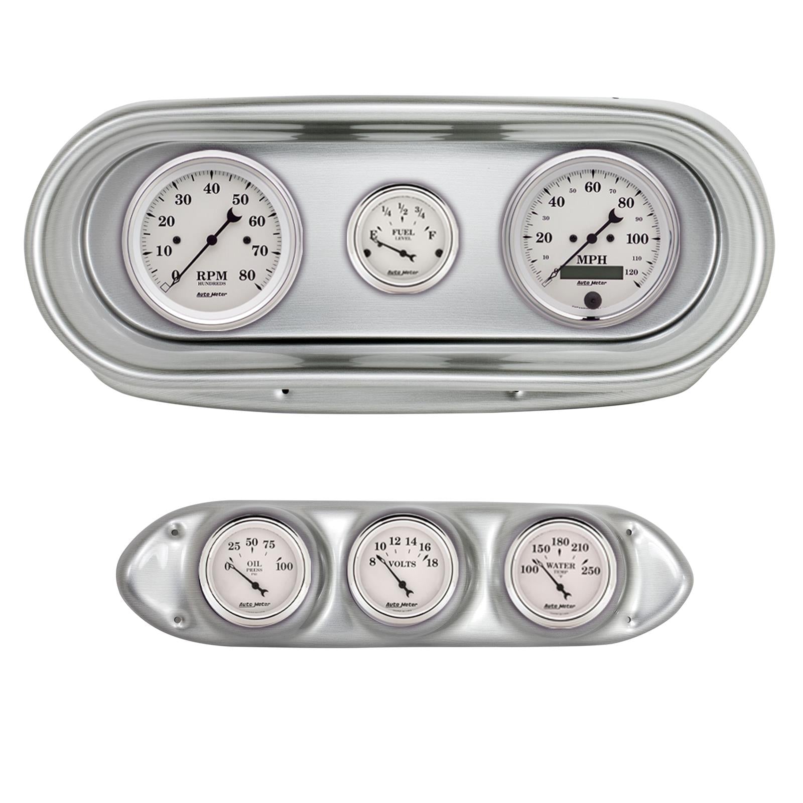 AutoMeter Old Tyme White Series Instrument Clusters 2127-08