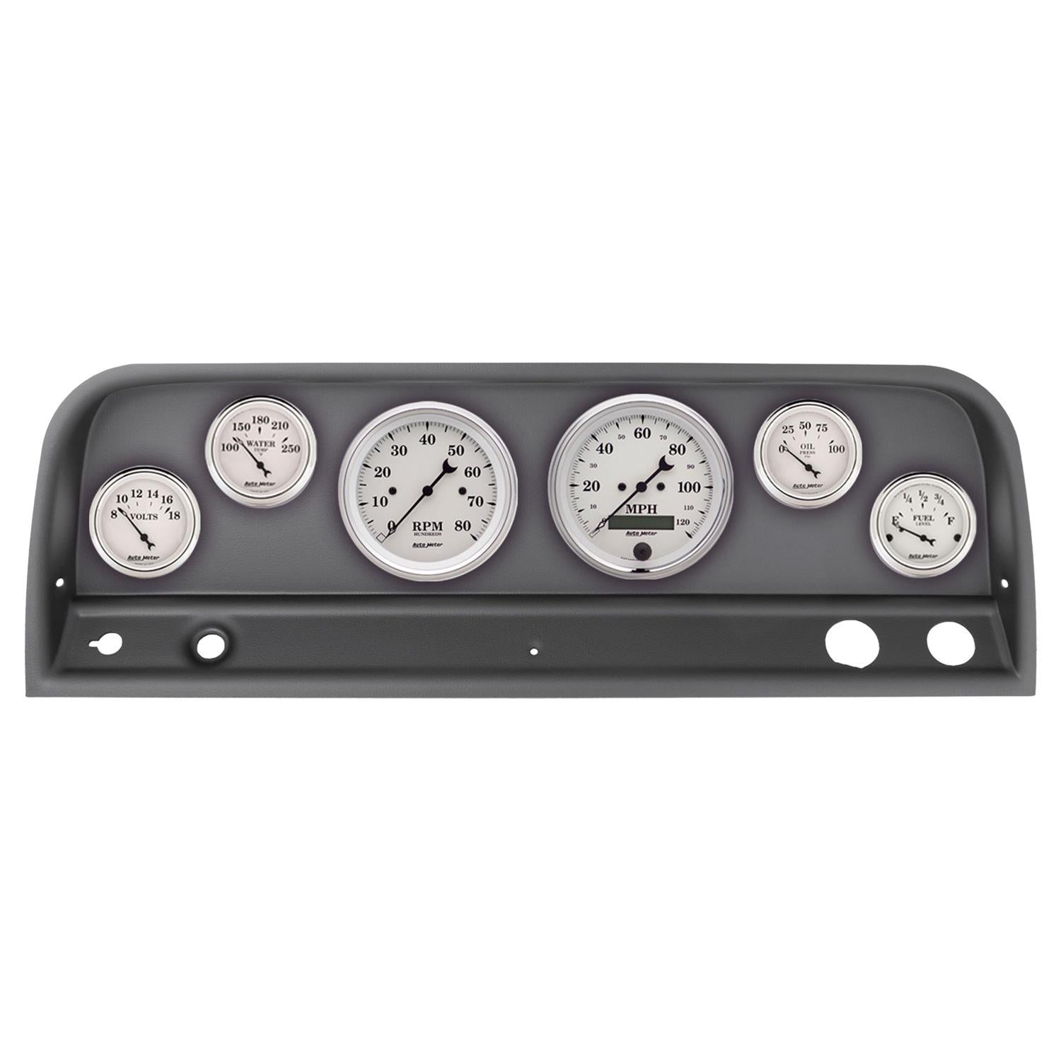 AutoMeter Old Tyme White Series Instrument Clusters 2128-08