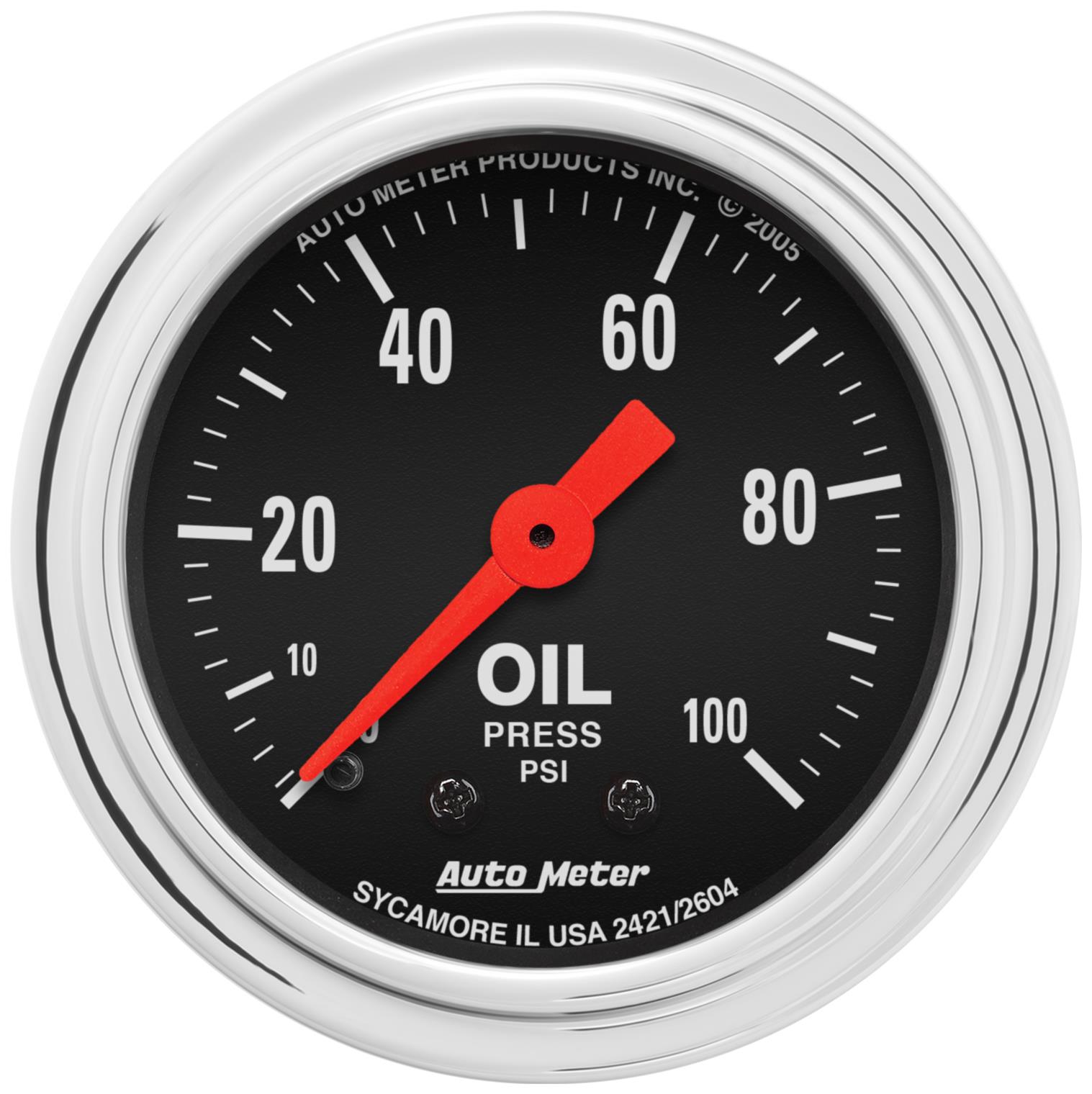AutoMeter Traditional Chrome Analog Gauges 2421