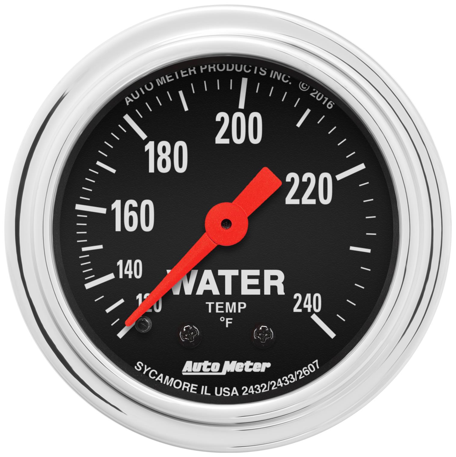AutoMeter Traditional Chrome Analog Gauges 2432