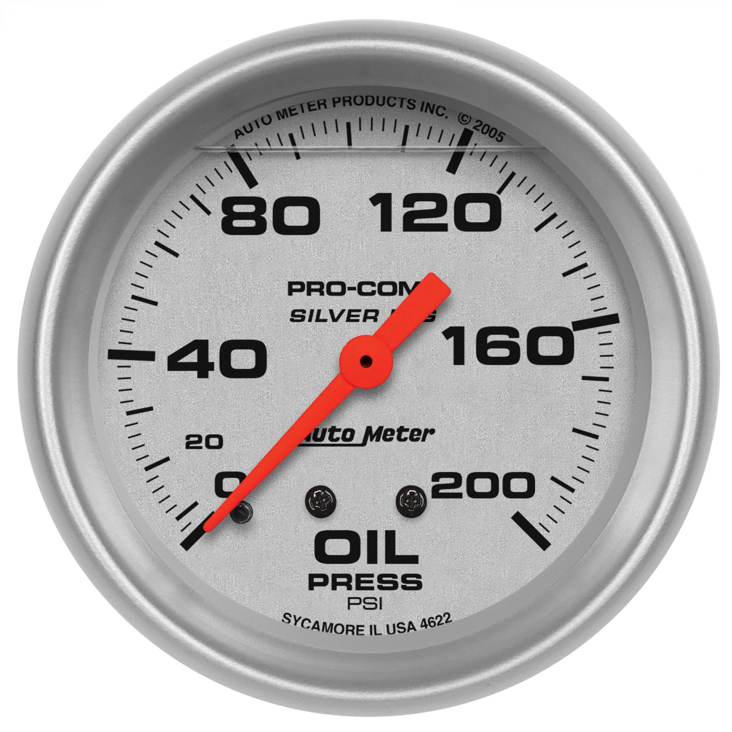 AutoMeter Pro-Comp Silver Face Gauges 4622