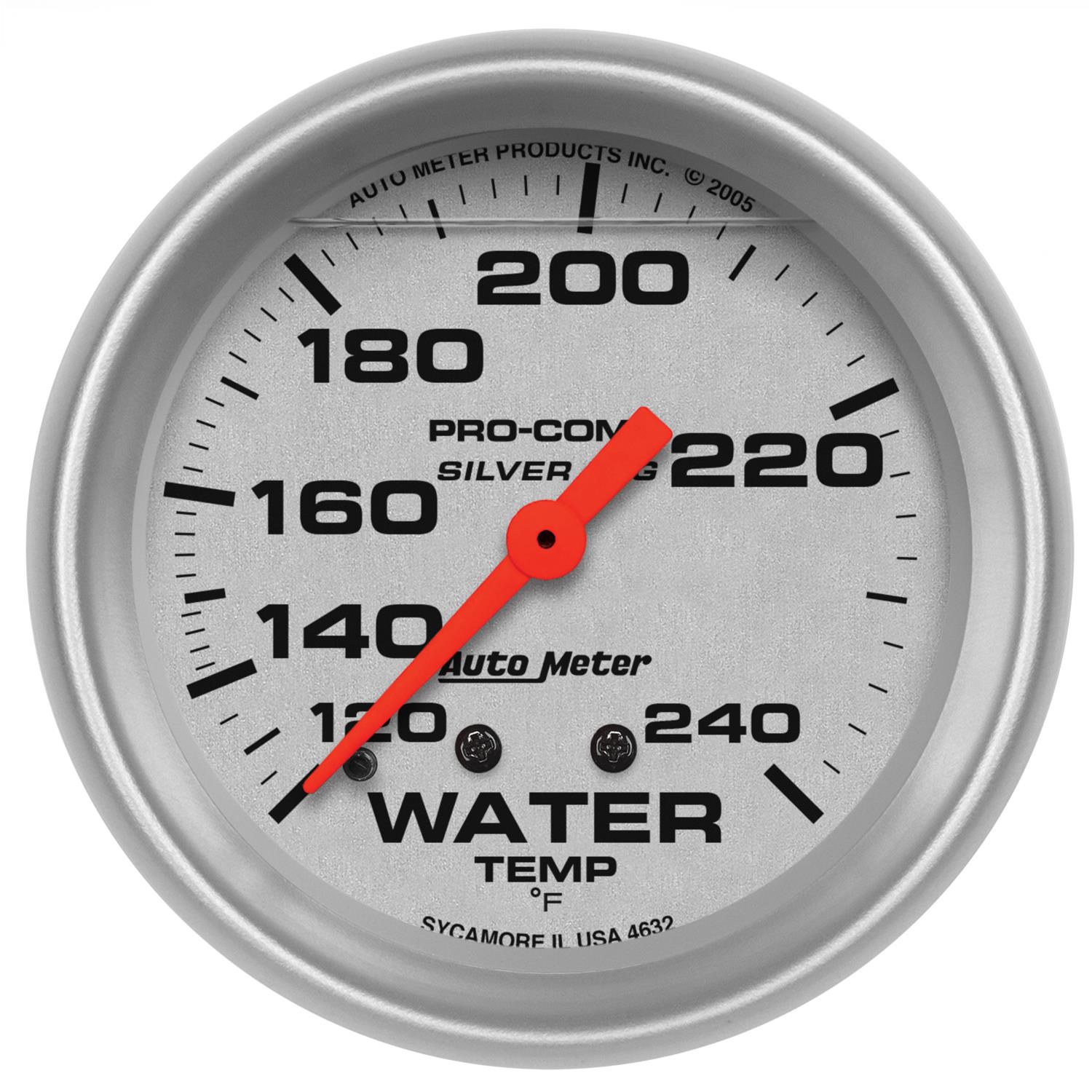 AutoMeter Pro-Comp Silver Face Gauges 4632