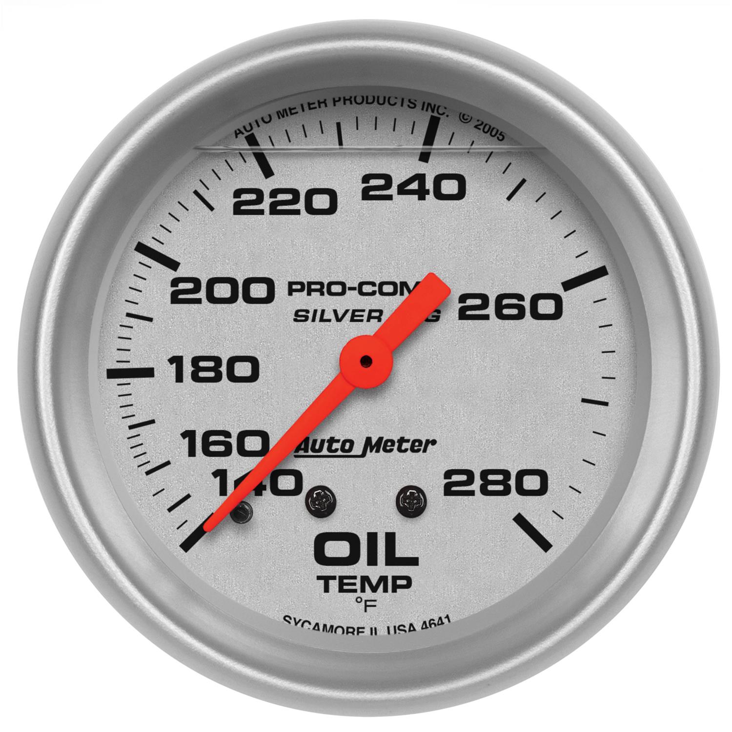AutoMeter Pro-Comp Silver Face Gauges 4641