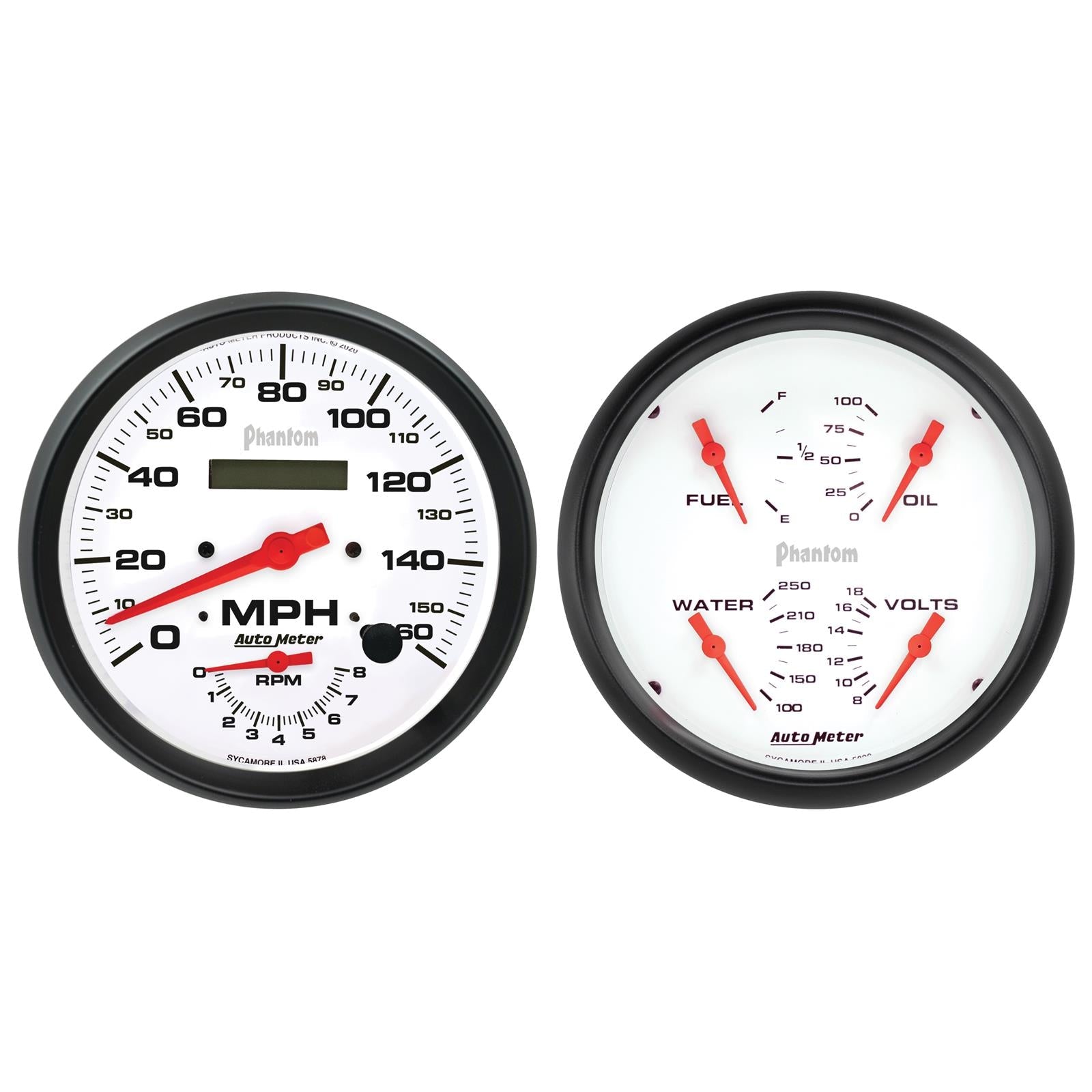AutoMeter Phantom Analog Gauge Kits 5805