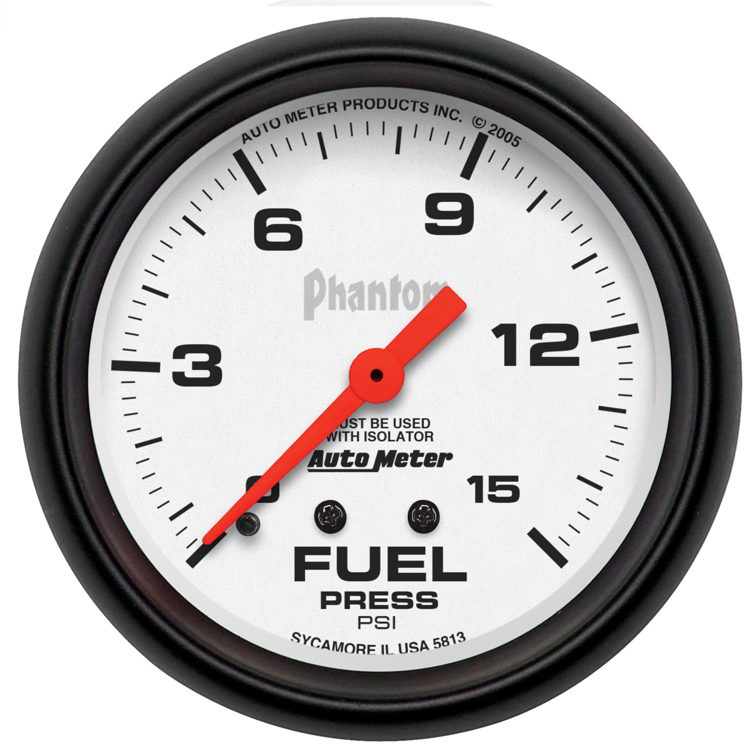 AutoMeter Phantom Analog Gauges 5813