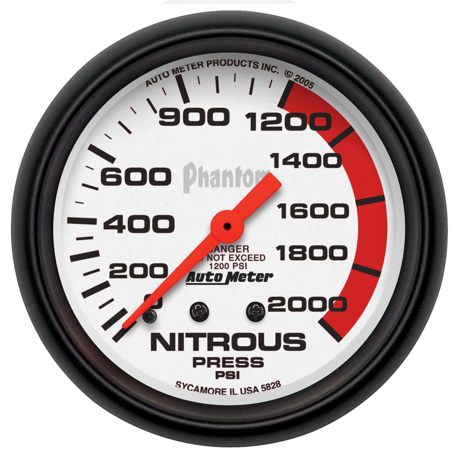 AutoMeter Phantom Analog Gauges 5828