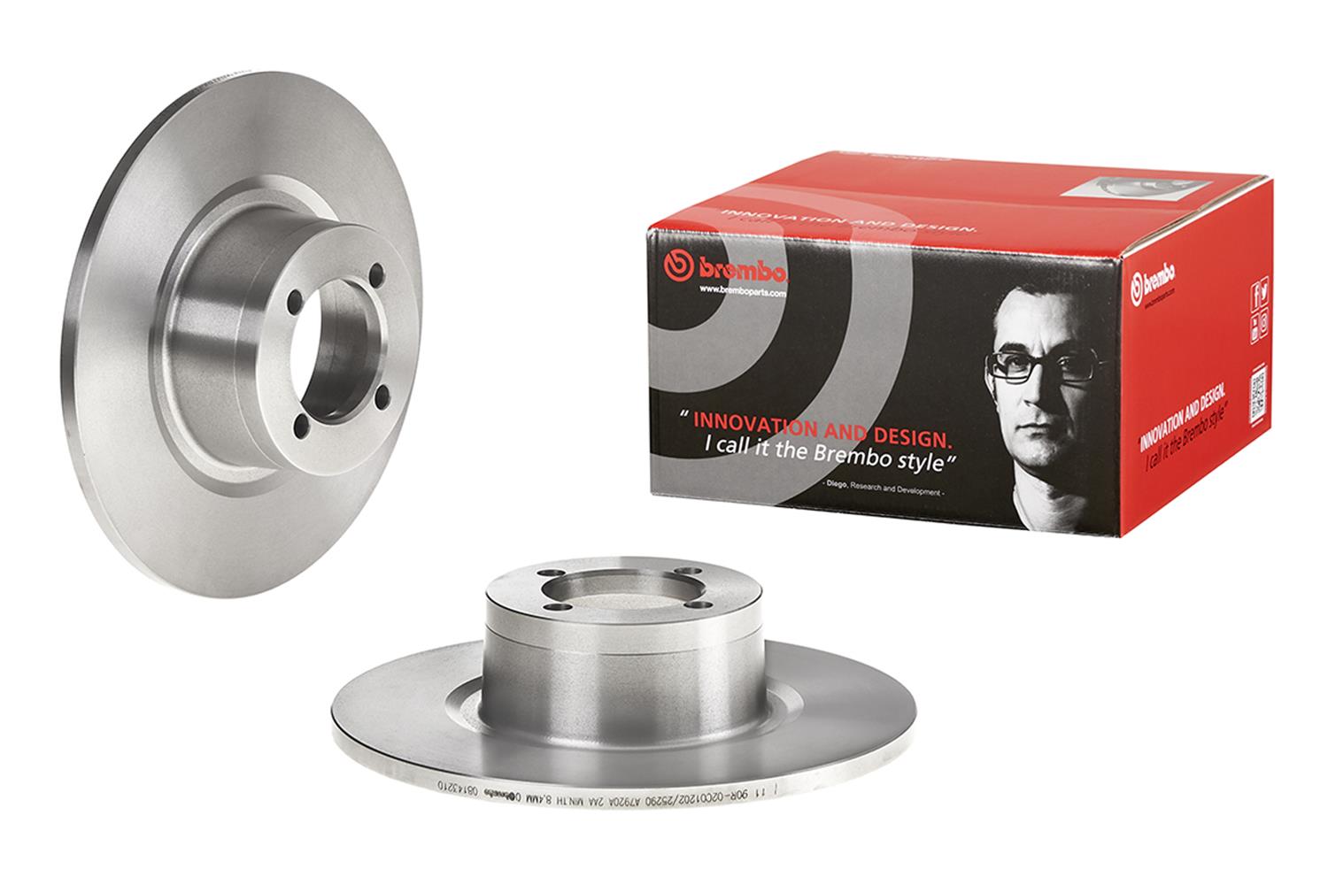 Brembo Premium UV Coated Brake Rotors 08.1432.10
