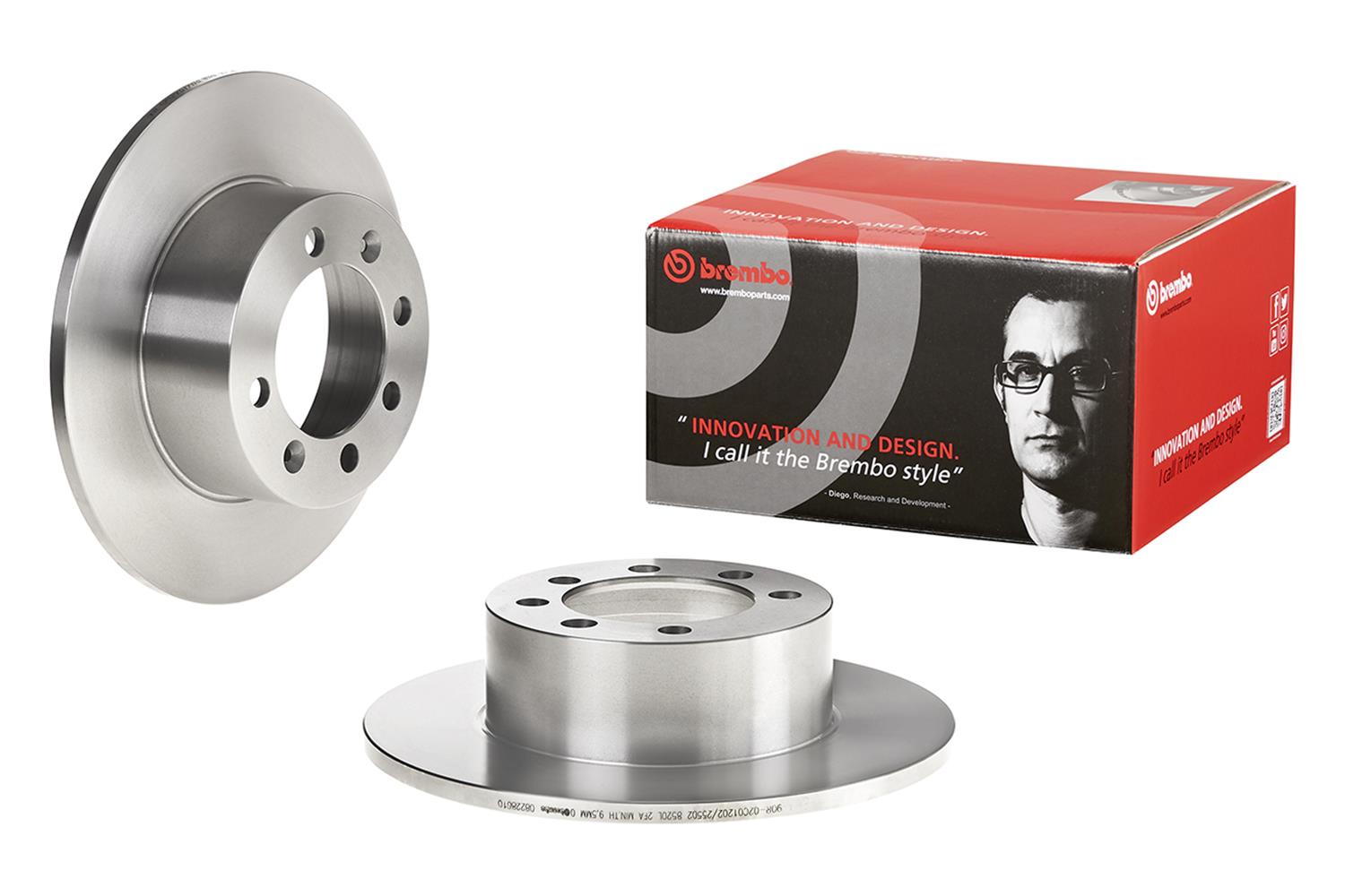 Brembo Premium UV Coated Brake Rotors 08.2286.10