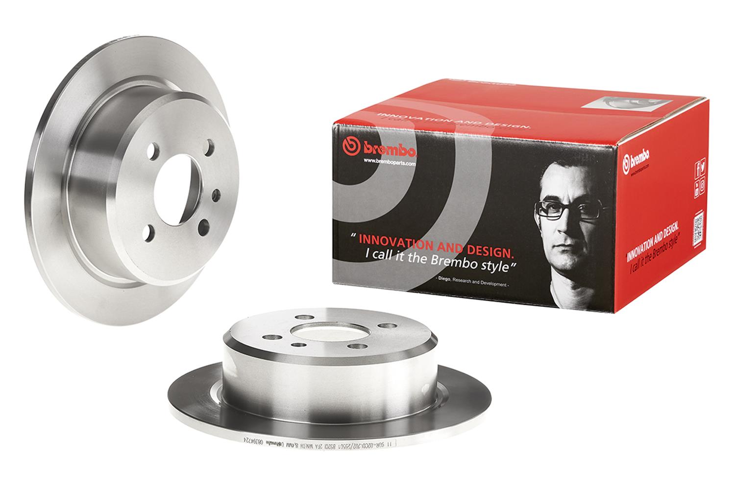 Brembo Premium UV Coated Brake Rotors 08.3947.24