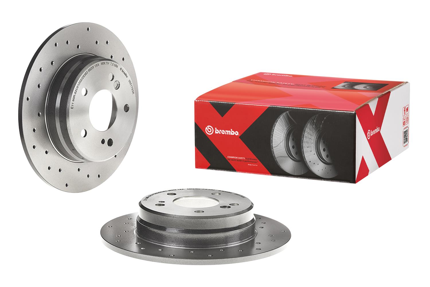 Brembo Premium UV Coated Brake Rotors 08.5178.3X