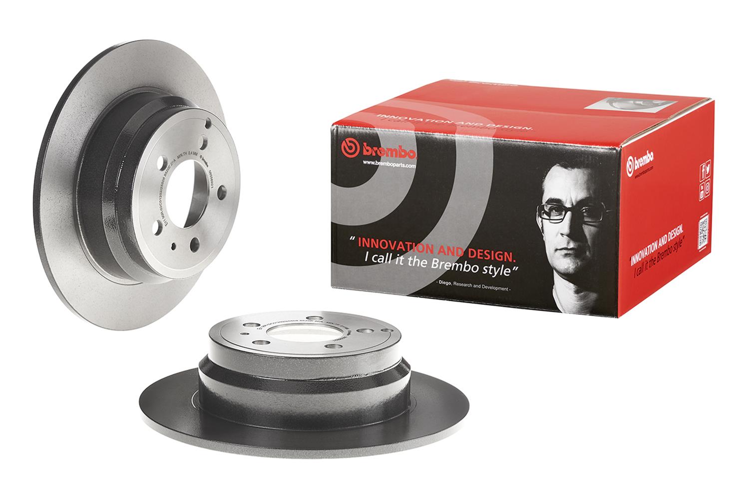 Brembo Premium UV Coated Brake Rotors 08.5569.21